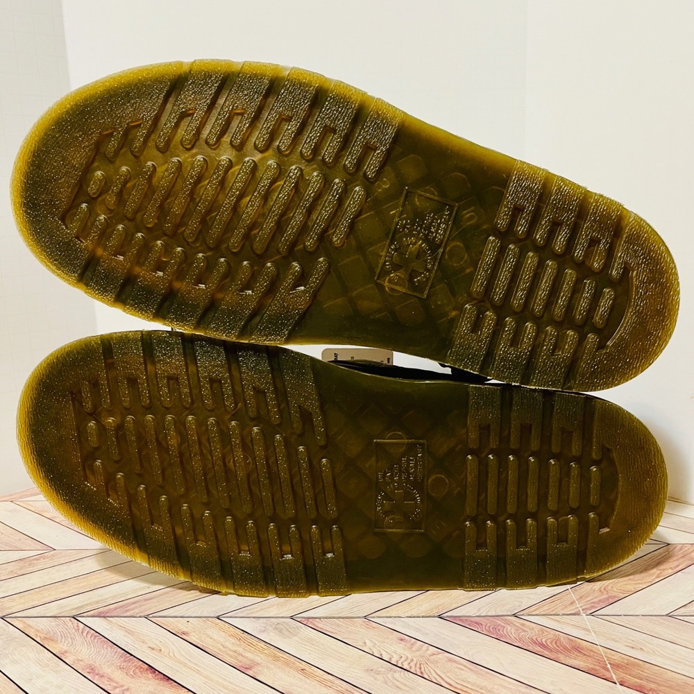 Dr Martens Jorge II Tumbled Nubuck Muted Olive Leather M 10 W 11 Slingback Mules - Picture 8 of 11